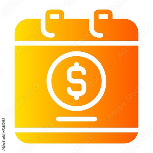pay day gradient icon
