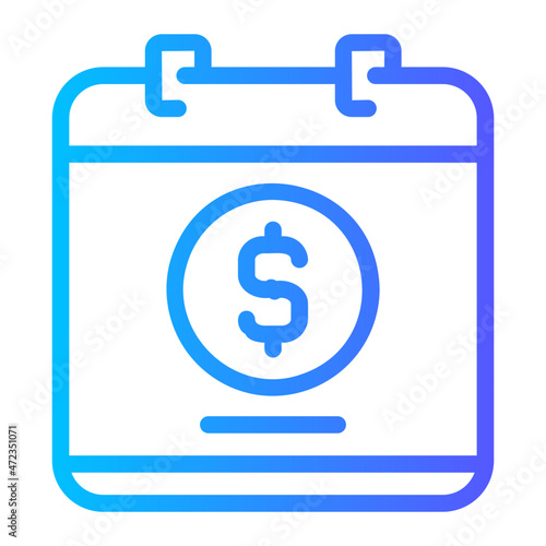 pay day gradient icon