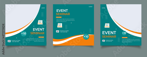 Event seminar social media post