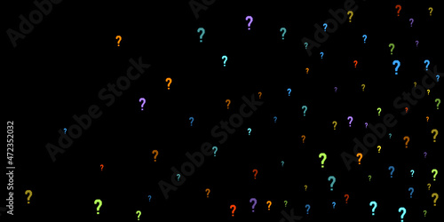 Question marks Quiz, doubt poll query public poll.