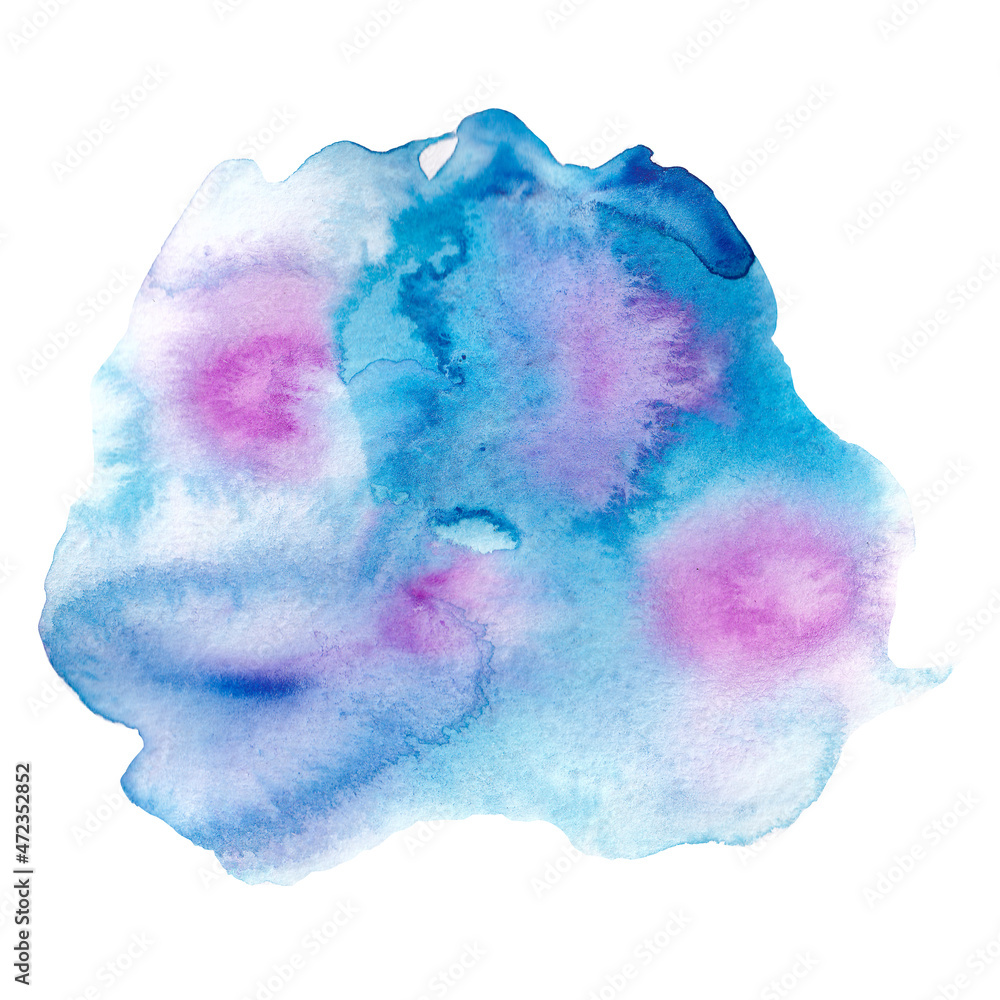 Color watercolor abstract background. Watercolor stains.