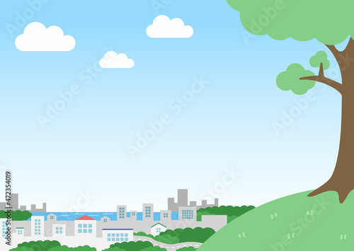 風景　海のある街