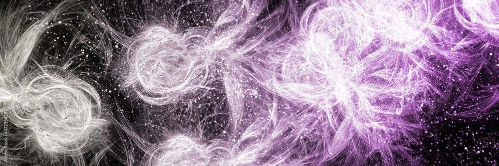 Obraz premium abstract space, colorful nebula, stars and sky