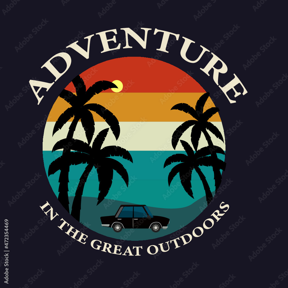 adventure in the great outdoors t shirt design
