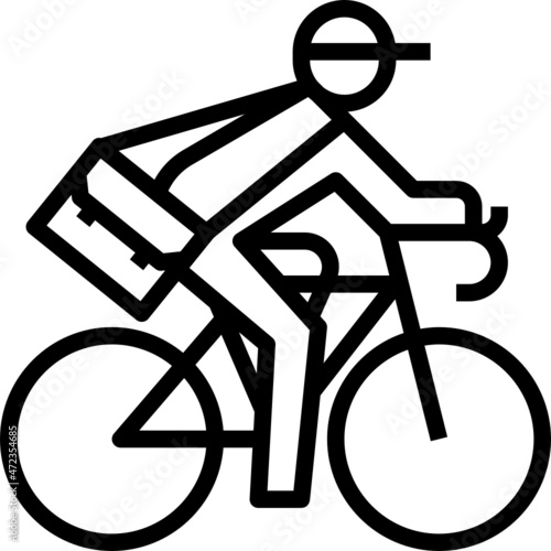 bike modern line style icon