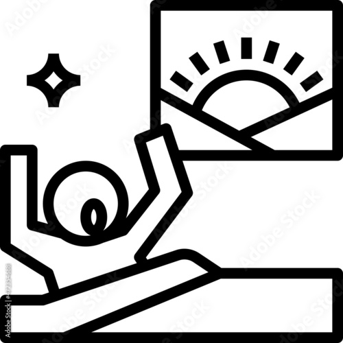 wake modern line style icon