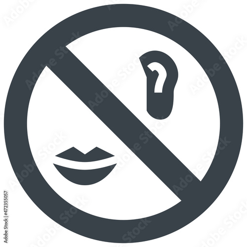 stop glyph style icon