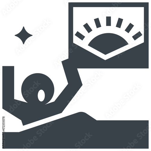 wake glyph style icon
