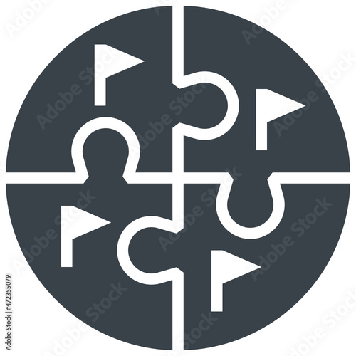 goals glyph style icon