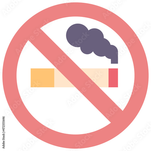 quit flat style icon
