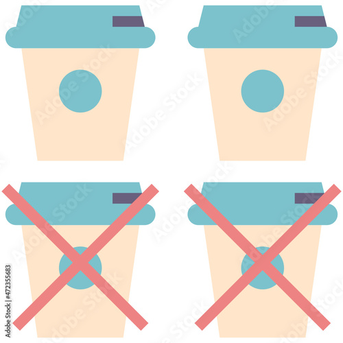 coffee flat style icon