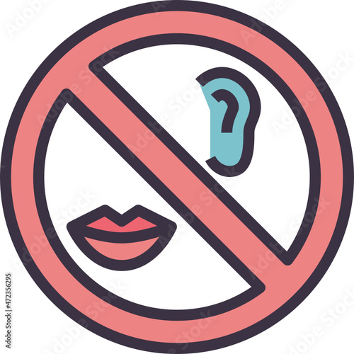 stop outline style icon