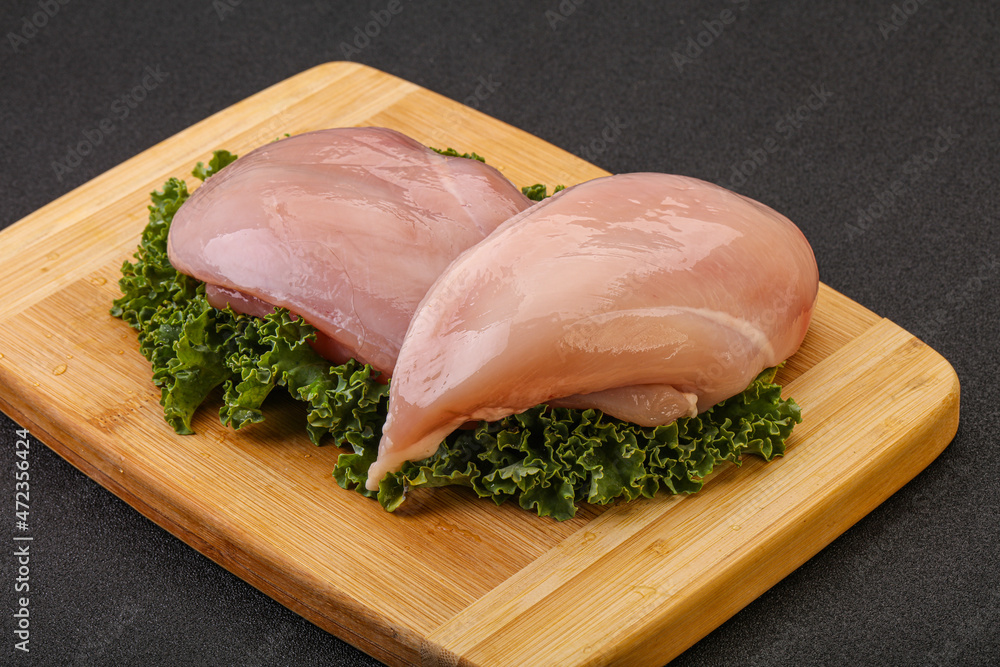 Raw chicken breast for cooking Raw chicken breast for cooking