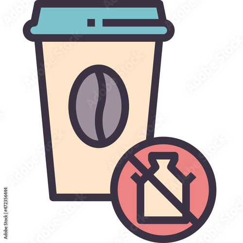 coffee outline style icon