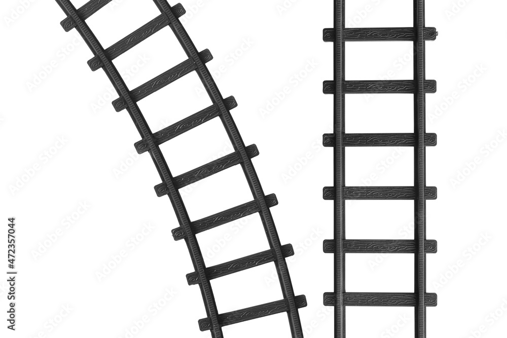 Railroads toy isolated