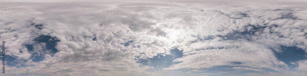 seamless hdri panorama 360 degrees angle view blue sky with beautiful fluffy cumulus clouds with zenith for use in 3d graphics or game development as sky dome or edit drone shot seamless hdri panorama 360 degrees angle view blue sky with beautiful fluffy cumulus clouds with zenith for use in 3d graphics or game development as sky dome or edit drone shot
