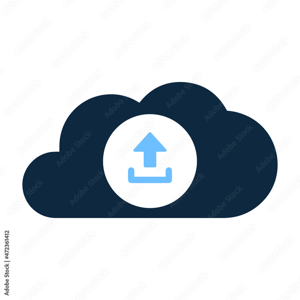 Upload, cloud, file icon. Simple flat design concept. Upload, cloud, file icon. Simple flat design concept.