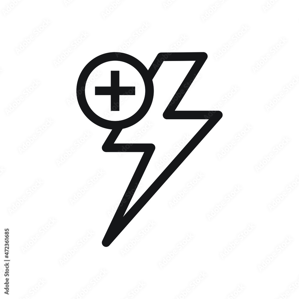 Fototapeta premium Energy plus icon design vector illustration