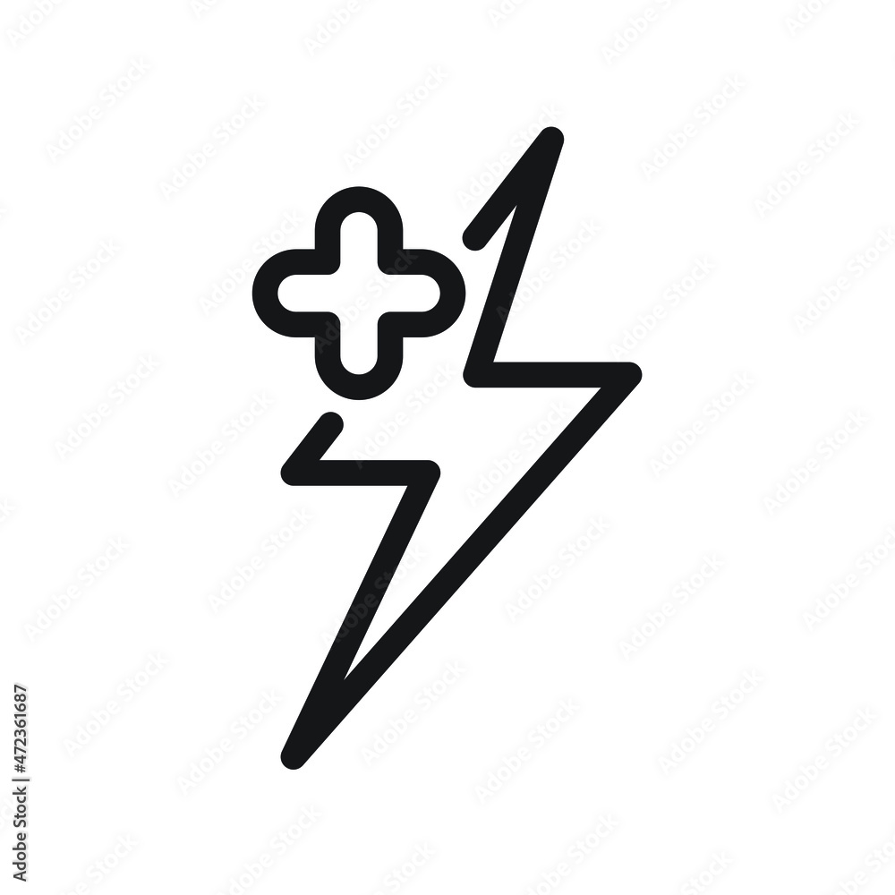 Obraz premium Energy plus icon design vector illustration