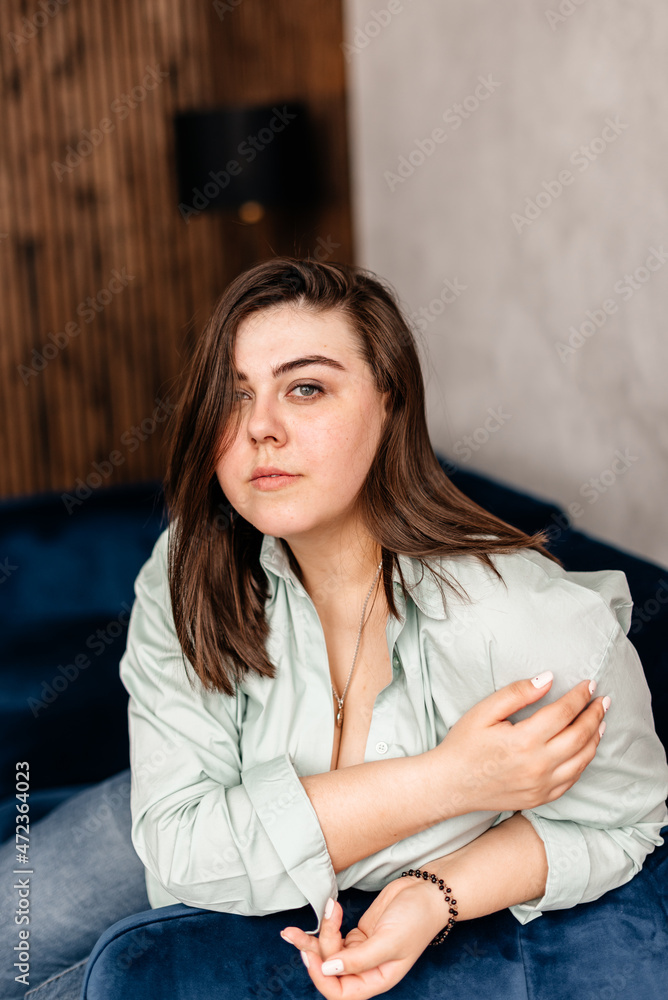 Studio photo of a beautiful adult girl Studio photo of a beautiful adult girl
