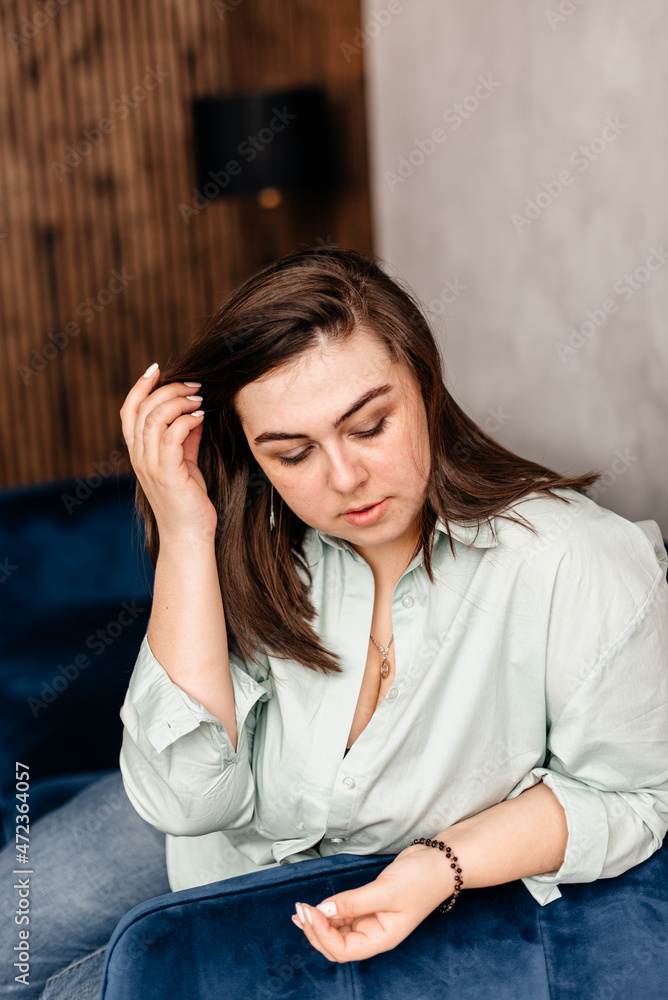 Studio photo of a beautiful adult girl Studio photo of a beautiful adult girl