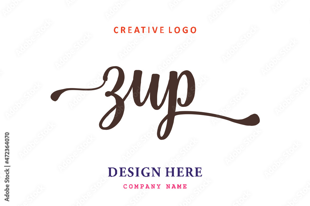 ZUP lettering logo is simple, easy to understand and authoritative ZUP lettering logo is simple, easy to understand and authoritative