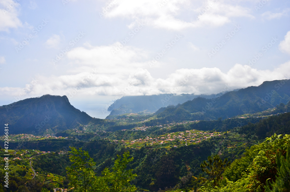 Beautiful view of Madeira mountains