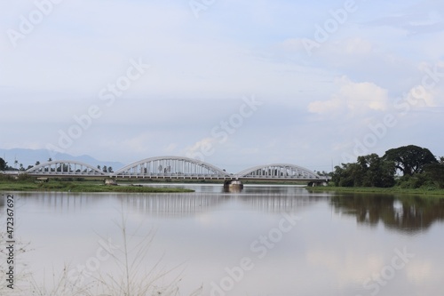 bridge over the river in kedah malaysia