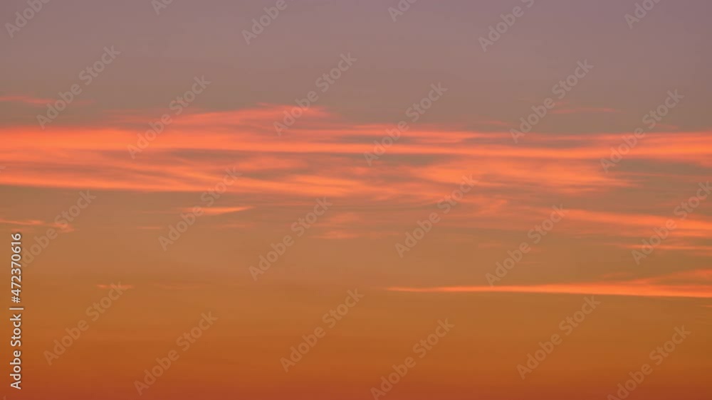 Evening red clouds during the heat, sunset timelapse Evening red clouds during the heat, sunset timelapse