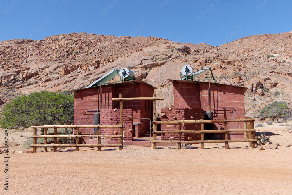 Nasszellen am Campingplatz Namib Desert Lodge