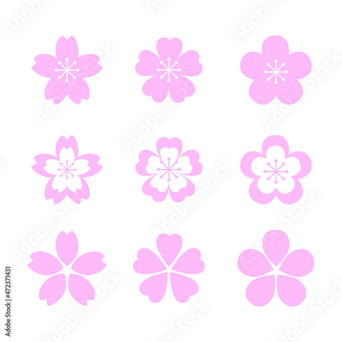 set of cherry blossom