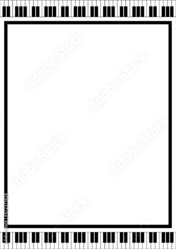 건반 그래픽 프레임