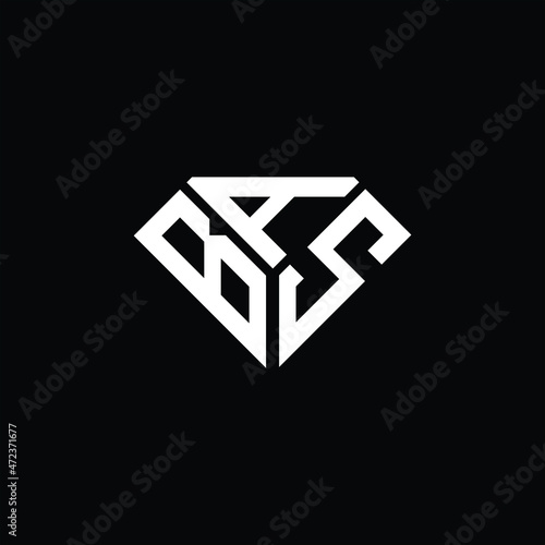 BAS letter logo creative design. BAS unique design
