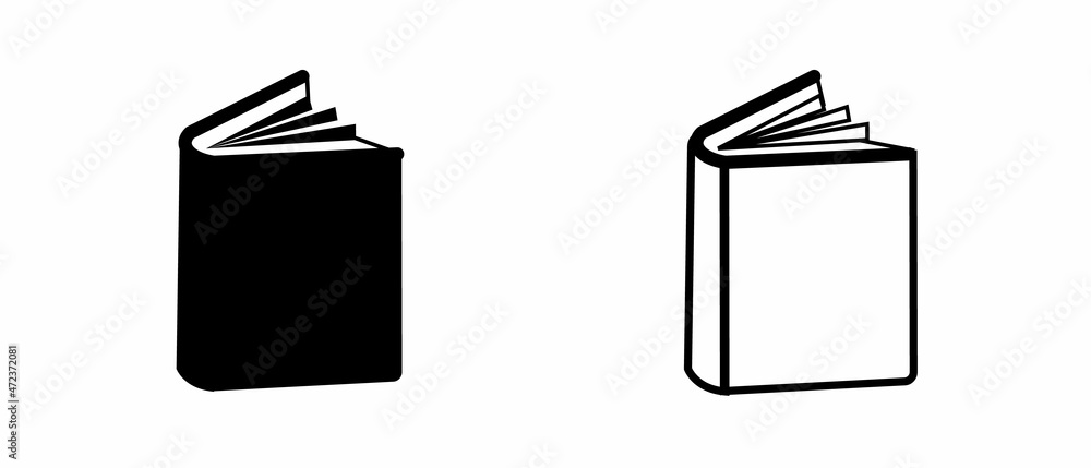 Book icon set. Simple book symbol. Vector illustration. Book icon set. Simple book symbol. Vector illustration.