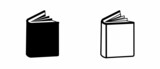 Book icon set. Simple book symbol. Vector illustration.