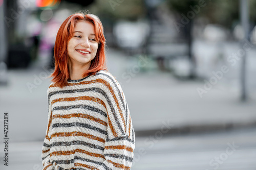 Stylish girl portrait