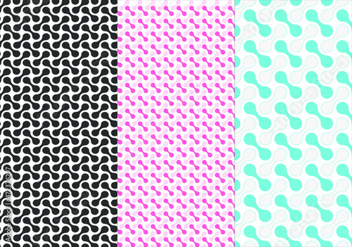 Metaballs Patterns Artwork Abstract Background Flat Vector