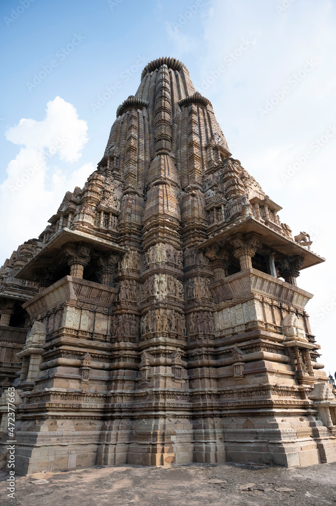 VISHWANATH TEMPLE: Facade - rear View, Western Group, Khajuraho, Madhya Pradesh, India, UNESCO World Heritage Site