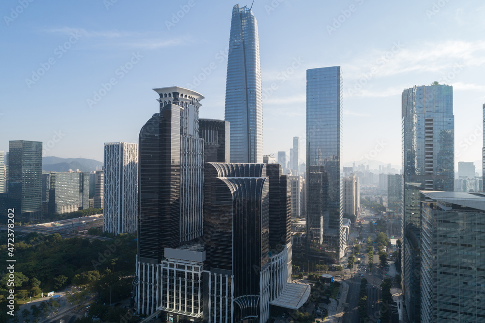 Obraz premium Aerial view of landscape in Shenzhen city,China