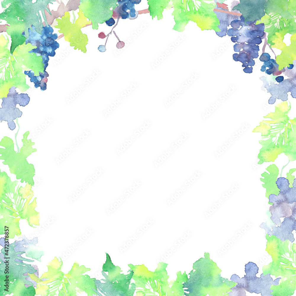 Fototapeta かわいい新緑の和風背景フレーム 白バック タイトル変更 Naklejamy Com