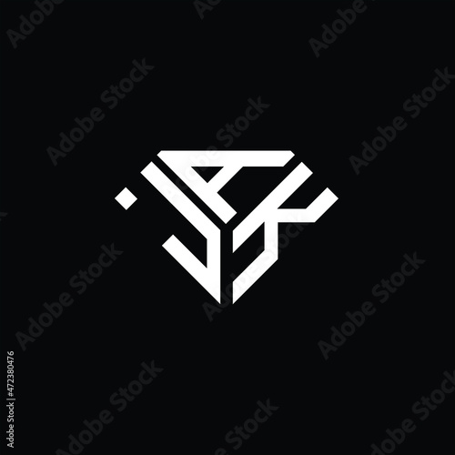 JAK letter logo creative design. JAK unique design 