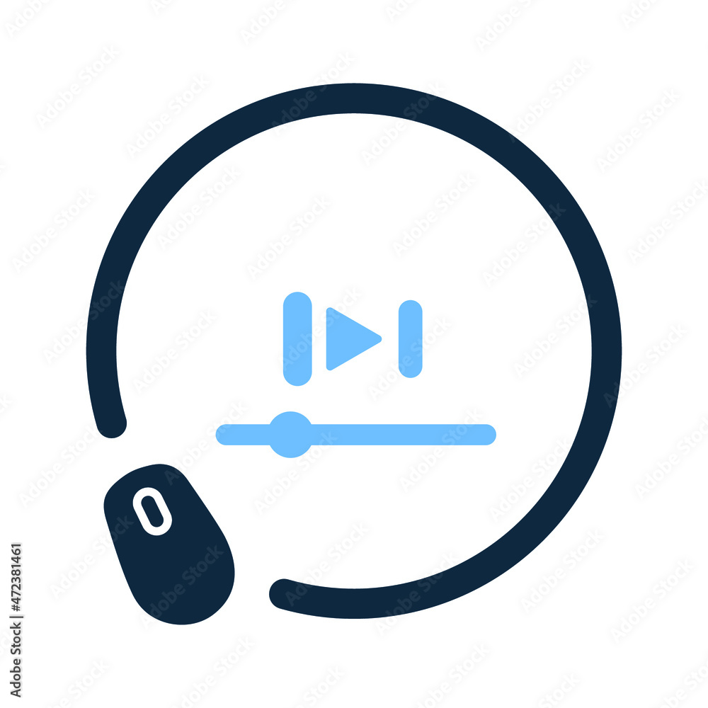 Video, marketing icon. Simple vector design. Video, marketing icon. Simple vector design.