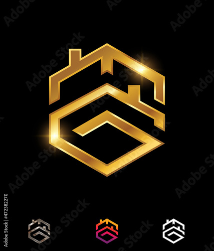 MG Home and Real Estate Monogram Logo