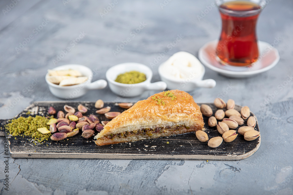 Carrot Slice Baklava Turkish Havuc Dilim Baklava On Tray