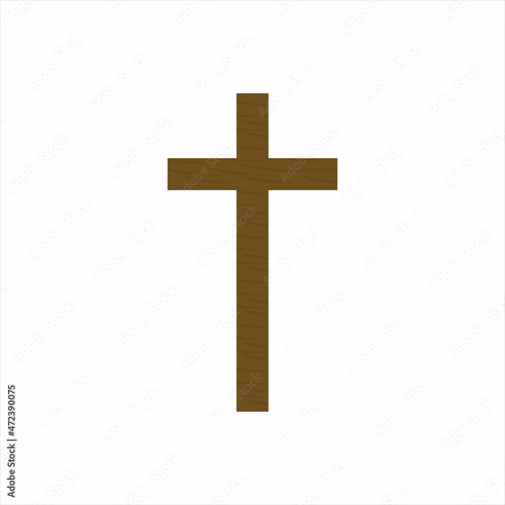 Cross symbol. Christian cross icon set. Vector illustration.