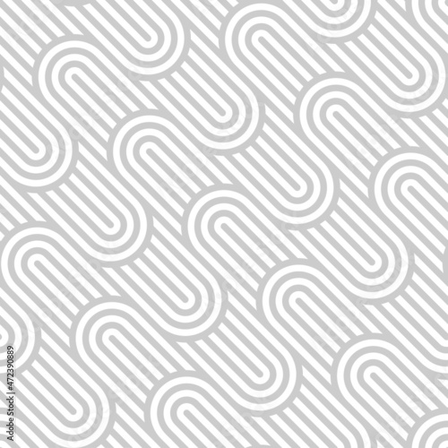 Vector geometric seamless pattern. Modern geometric with circles.