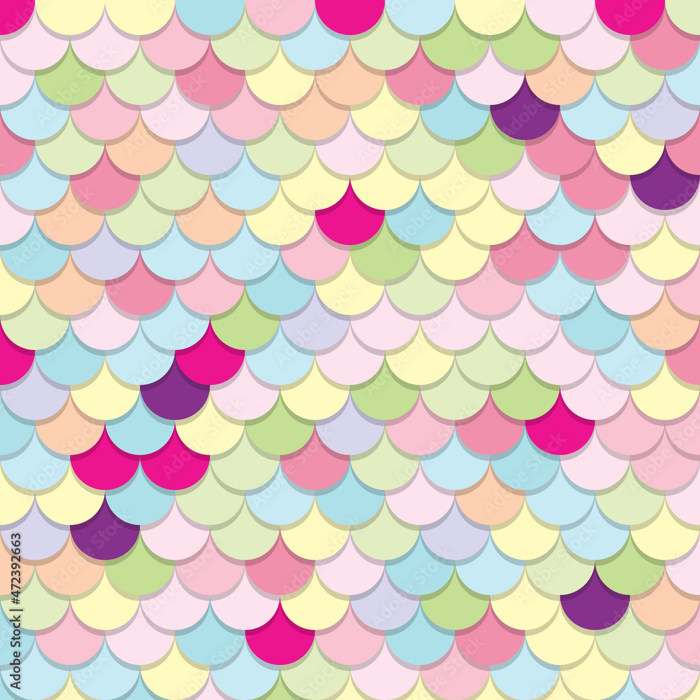 Fantasy mermaid scales pattern. Magic scales of a mermaid. Stock Vector ...
