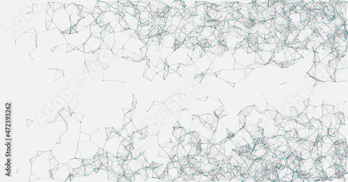 Abstract Low Polygon Mesh color Generative Art background illustration
