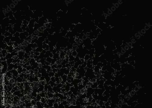 Wallpaper Mural Abstract Low Polygon Mesh color Generative Art background illustration Torontodigital.ca