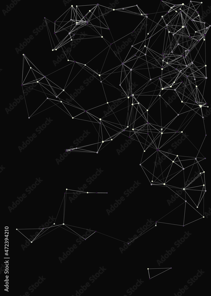 Abstract Low Polygon Mesh color Generative Art background illustration